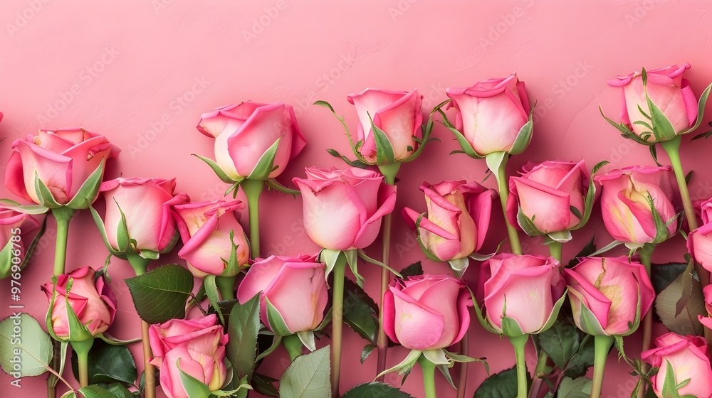 Pink Roses, petals, Valentine's Day Love Banner Background, with copy space for text, HD, Wallpaper, Flowers, romantic, minimal product display mock up Pink Roses, petals, Valentine's Day Love Banner Background, with copy space for text, HD, Wallpaper, Flowers, romantic, minimal product display mock up