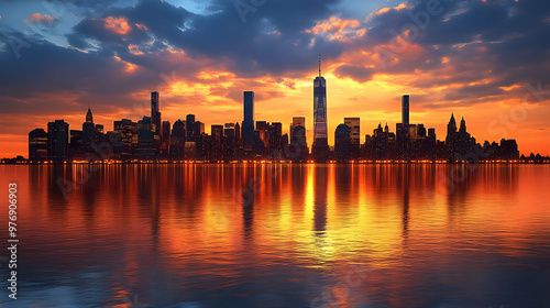 A breathtaking sunset over ...