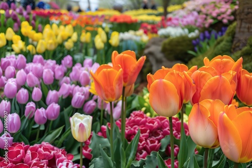 Floral Explosion in Spring Gardens