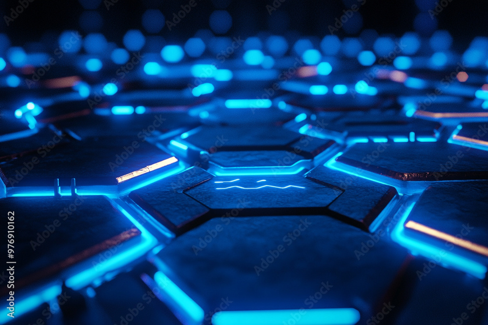futuristic background with hexagons futuristic background with hexagons