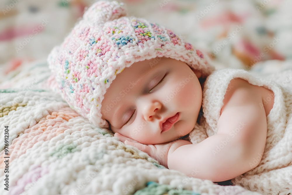 picture of a newborn baby curled up sleeping on a blanket picture of a newborn baby curled up sleeping on a blanket