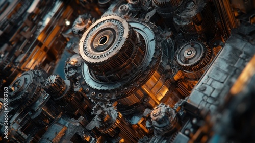 Intricate Gears and Mechanisms