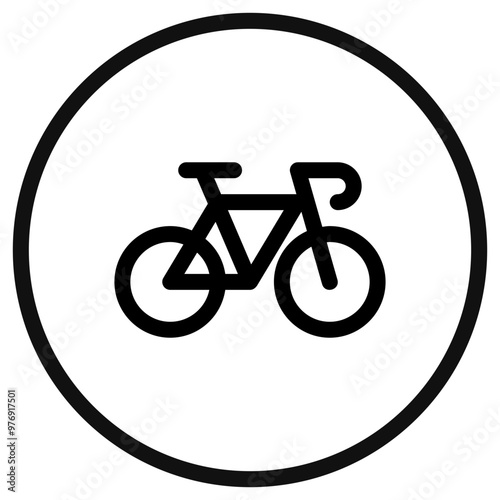 Editable bicycle vector icon. Vehicles, transportation, travel. Part of a big icon set family. Perfect for web and app interfaces, presentations, infographics, etc