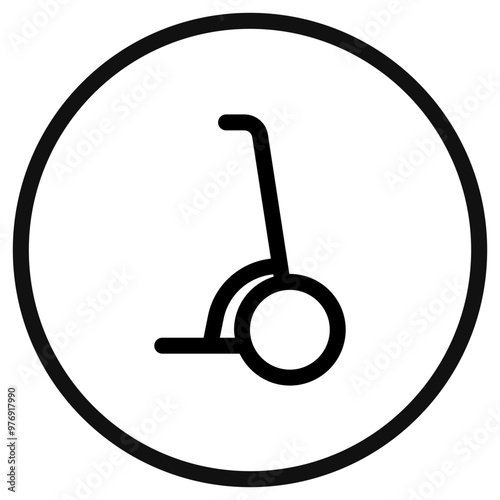 Editable segway scooter vector icon. Vehicles, transportation, travel. Part of a big icon set family. Perfect for web and app interfaces, presentations, infographics, etc