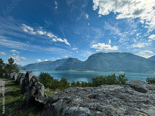 landscape with lake