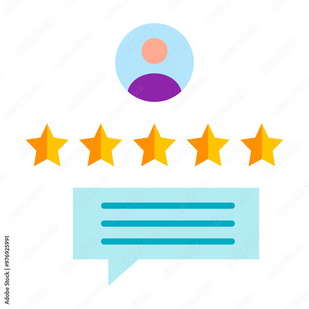 Customer Review Vector Flat Icon Design Customer Review Vector Flat Icon Design