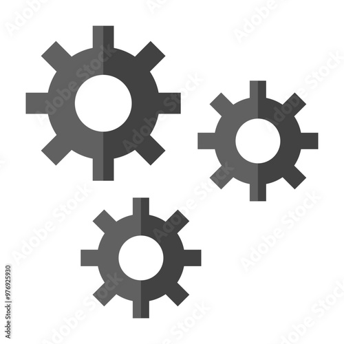 Automation Vector Flat Icon Design