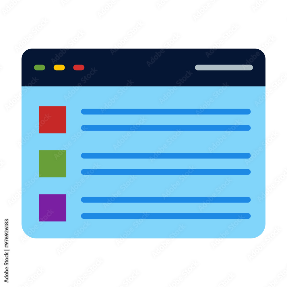 Search Results Vector Flat Icon Design Search Results Vector Flat Icon Design