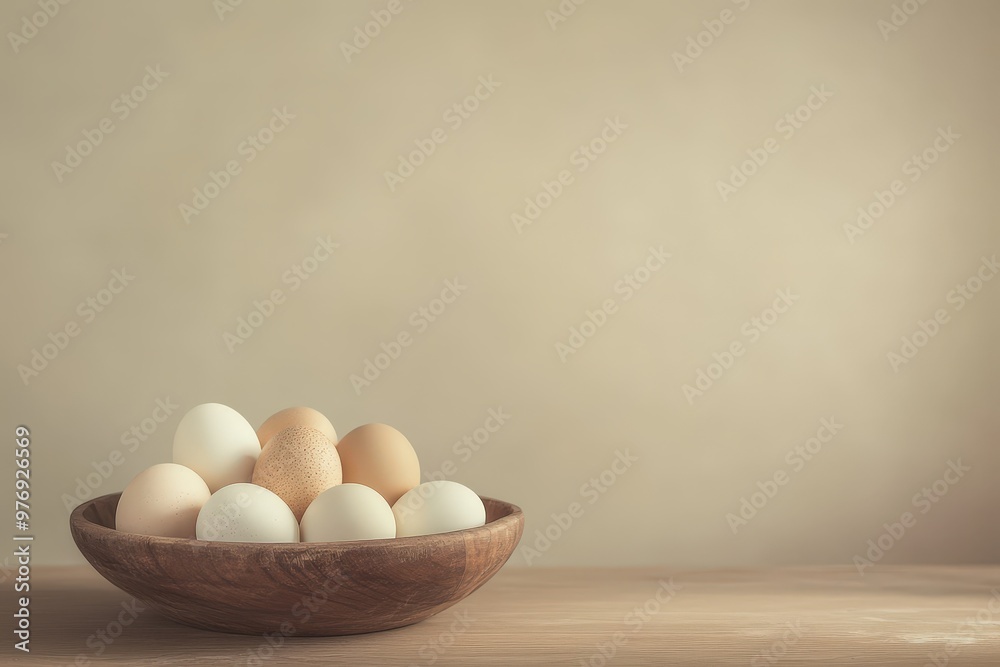 A wicker basket filled with brown and white eggs. Isolated on a white background. Perfect for Easter, cooking, or farm-related themes.. Beautiful simple AI generated image A wicker basket filled with brown and white eggs. Isolated on a white background. Perfect for Easter, cooking, or farm-related themes.. Beautiful simple AI generated image