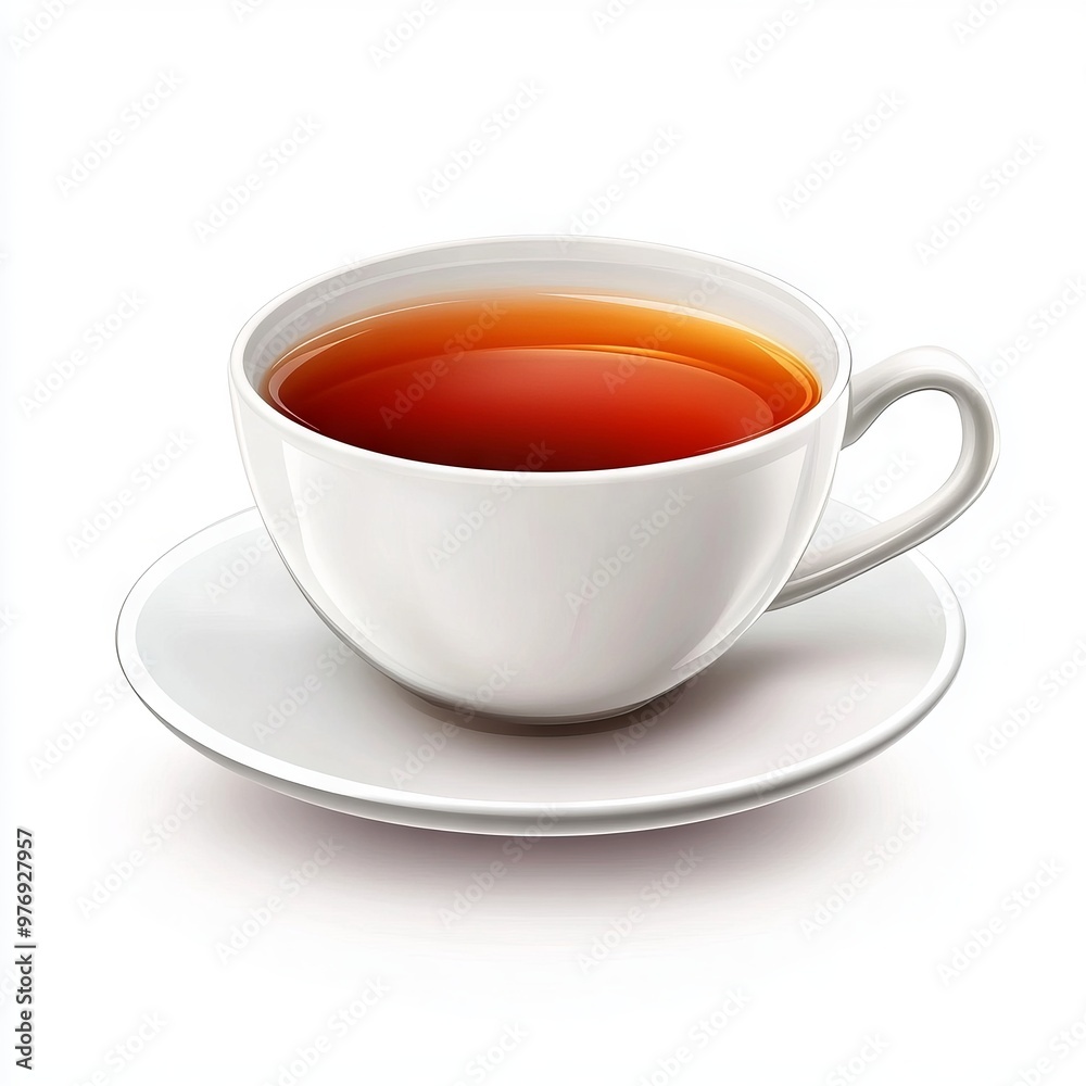 cup of tea isolated on white background. cup of tea isolated on white background.
