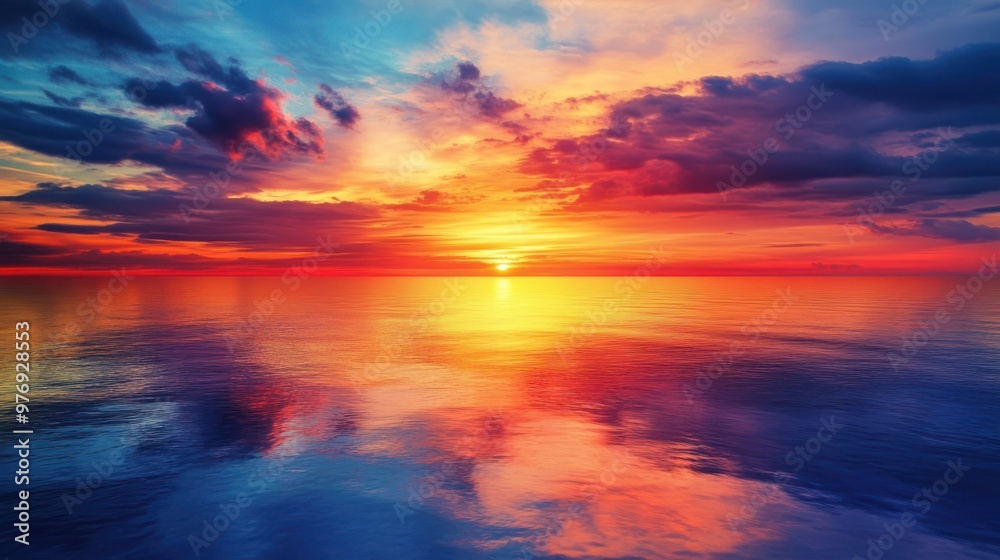 Fototapeta premium Sunset over the Ocean