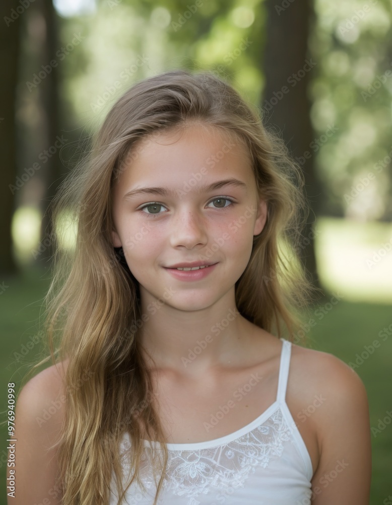 Young girl enjoying a day outdoors. Young girl enjoying a day outdoors.