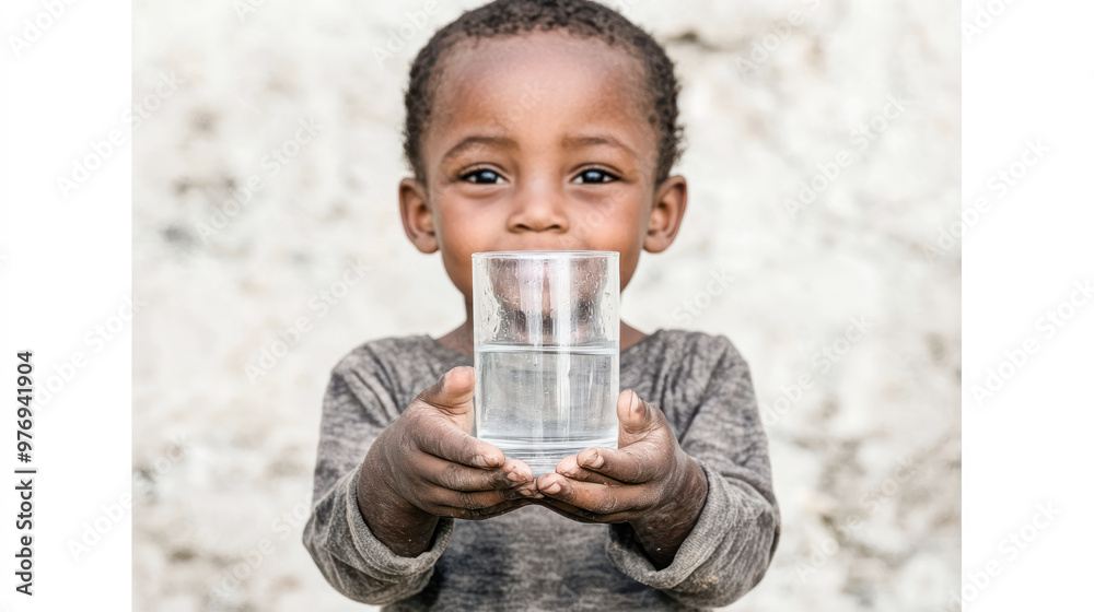 Water The Source of All Life A powerful image capturing the essence of survival and sustainability in rural communities highlighting the importance of clean water for future generations
