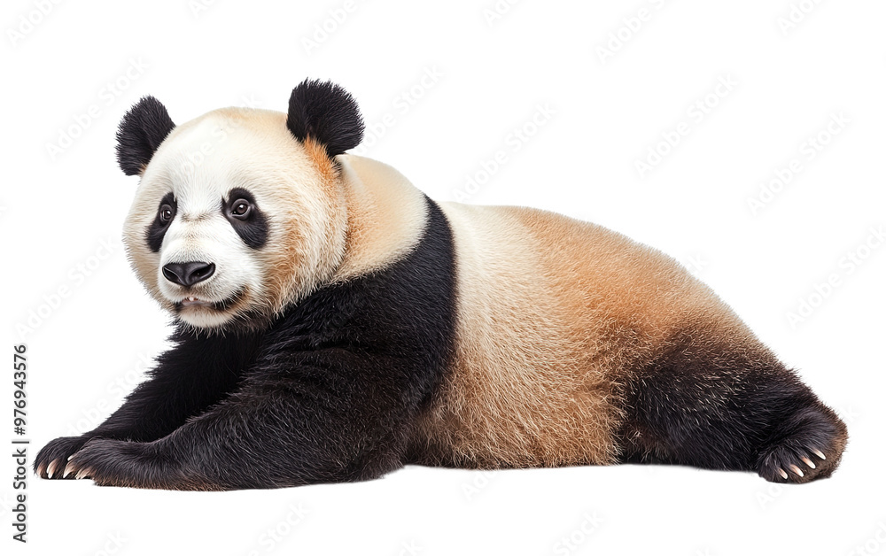 Giant panda on transparent background, png Giant panda on transparent background, png