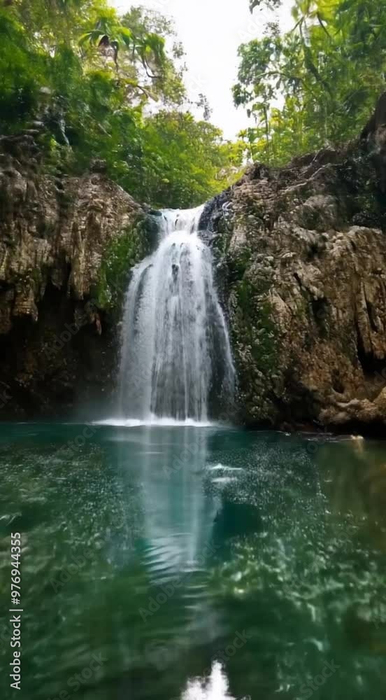 Tropical waterfall in the forest Tropical waterfall in the forest