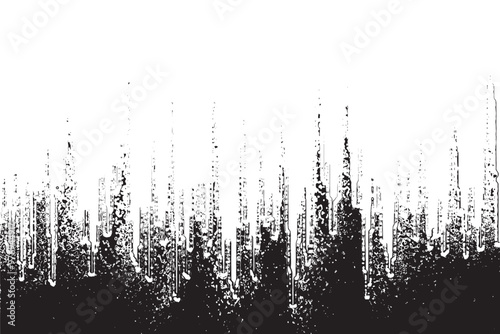 Black grunge Texture on White Background . Modern Vector Art  . Old Paper Effect with Comic Texture .  Abstract Wall Design . Grunge Comic Texture Overlay . Vintage Paper Look