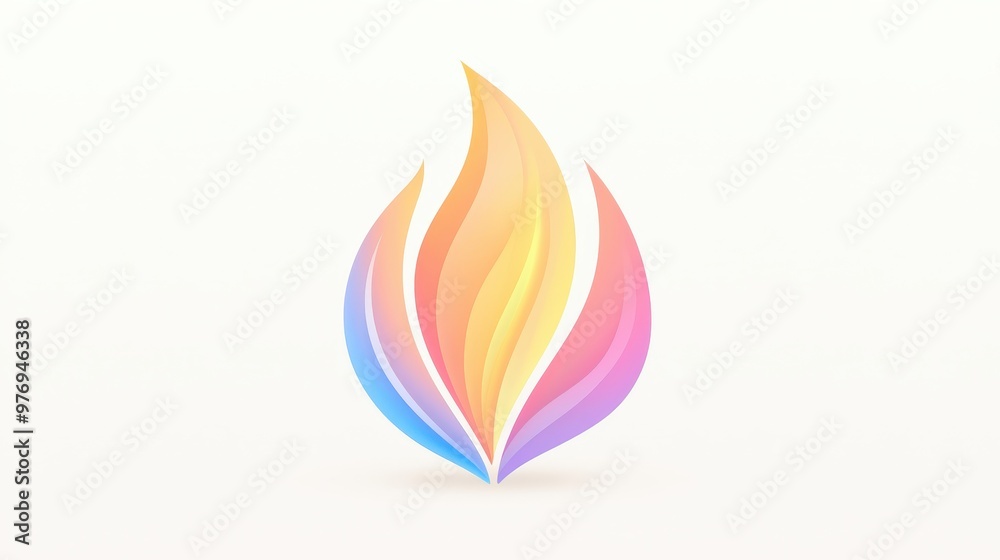 Abstract Flame Logo Design Abstract Flame Logo Design
