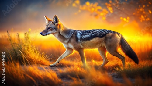 a jackal animal nature beautiful background