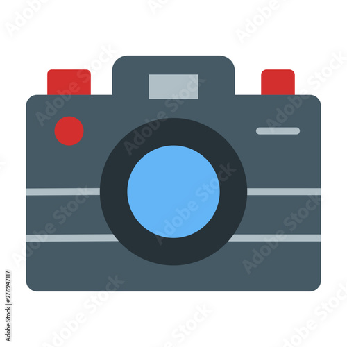 Camera Vector Flat Icon Design