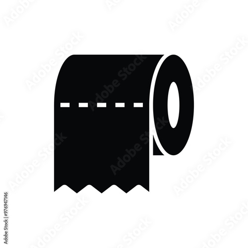 toilet tissue icon vector design template simple and clean
