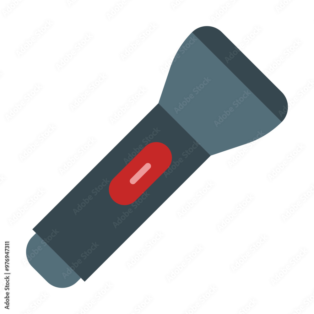 Flashlight Vector Flat Icon Design Flashlight Vector Flat Icon Design