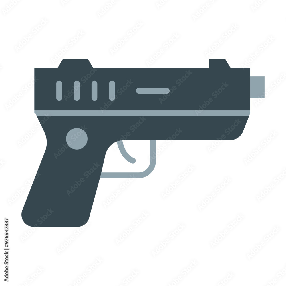 Gun Vector Flat Icon Design Gun Vector Flat Icon Design