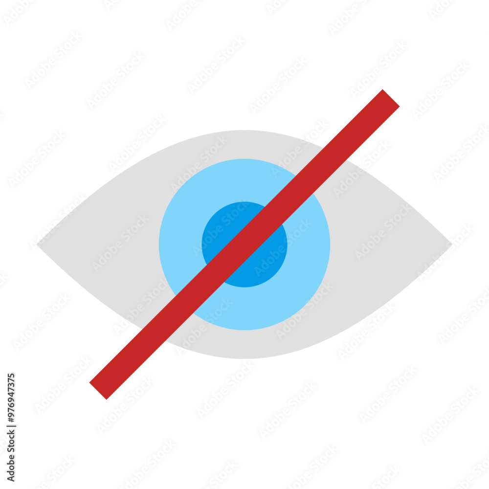 Invisable Vector Flat Icon Design Invisable Vector Flat Icon Design