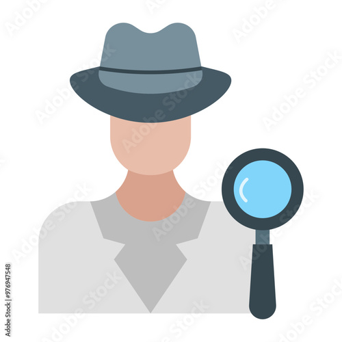 Spy Vector Flat Icon Design