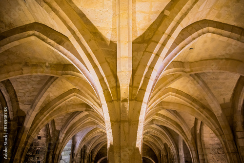 Intérieur de l' Abbaye Saint-Jean-des-Vignes à Soissons photo