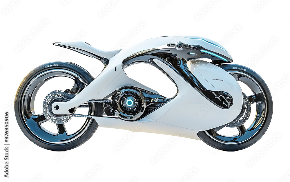 Futuristic Cruiser bike on transparent background, png Futuristic Cruiser bike on transparent background, png