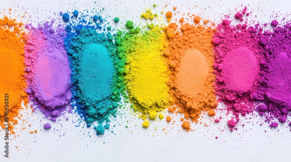 Colorful Powder Pigment Rainbow Background Texture Colorful Powder Pigment Rainbow Background Texture