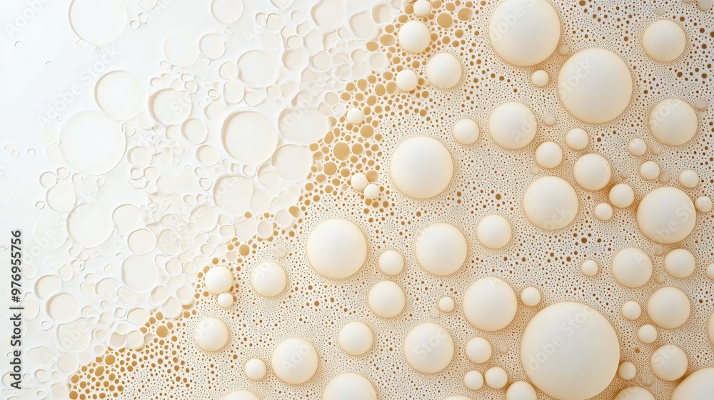 Abstract Beige and White Bubbles Pattern Background Abstract Beige and White Bubbles Pattern Background