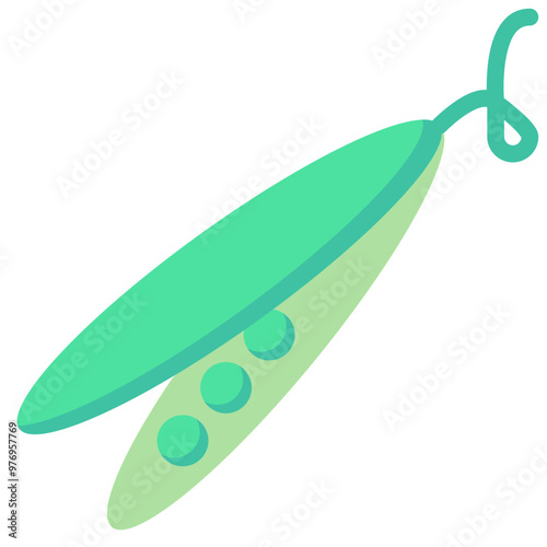 beans flat vector icon