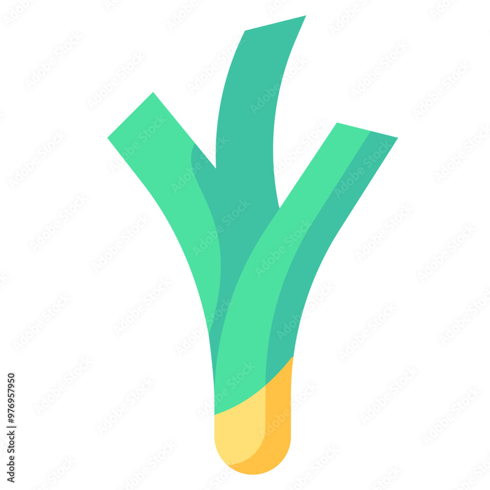 leek flat vector icon leek flat vector icon