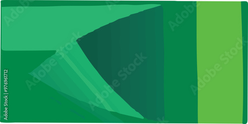 abstract background. abstract triangular gradations in dark green and light green. Dark green triangle geometric texture background. This contemporary mosaic design features triangular elements. 