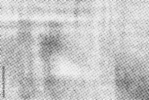 Black Dotted Texture on White Background . Modern Vector Art  . Old Paper Effect with Comic Texture .  Abstract Wall Design . Grunge Comic Texture Overlay . Vintage Paper Look