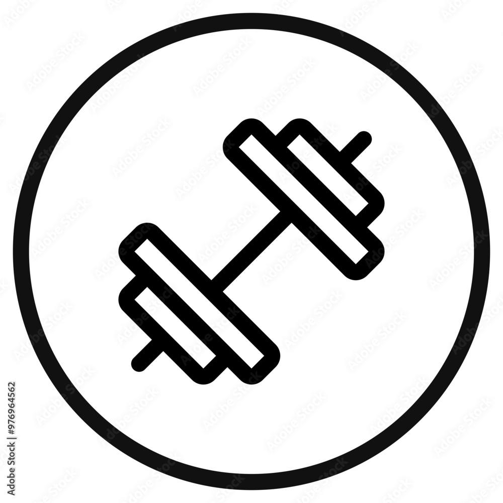Editable dumbbell vector icon. Part of a big icon set family. Perfect for web and app interfaces, presentations, infographics, etc Editable dumbbell vector icon. Part of a big icon set family. Perfect for web and app interfaces, presentations, infographics, etc