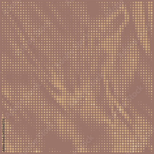 Abstract halftone brown gra...