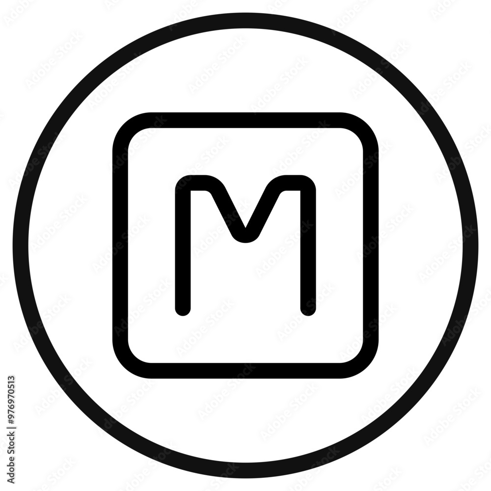 Editable camera manual mode, M letter vector icon. Part of a big icon set family. Perfect for web and app interfaces, presentations, infographics, etc Editable camera manual mode, M letter vector icon. Part of a big icon set family. Perfect for web and app interfaces, presentations, infographics, etc