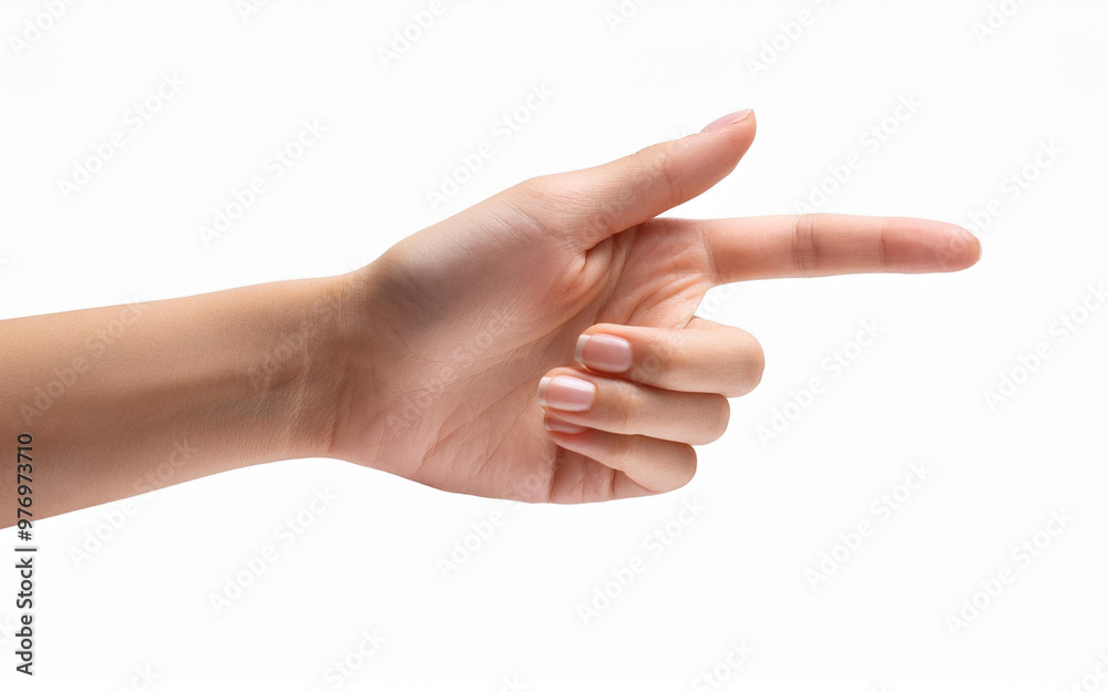 hand pointing isolated on white background hand pointing isolated on white background
