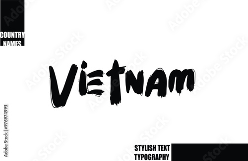 Bold Text Typography Text Country Name Viet Nam