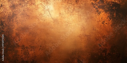 Abstract Copper Textured Background with Grunge and Scratches for Artistic and Industrial Design Projects
