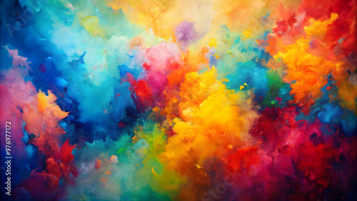 Abstract paint background in vibrant colors , abstract, paint, background, colorful, vibrant, texture, artistic