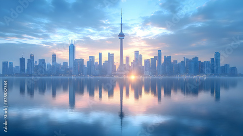 A stunning sunrise over the...