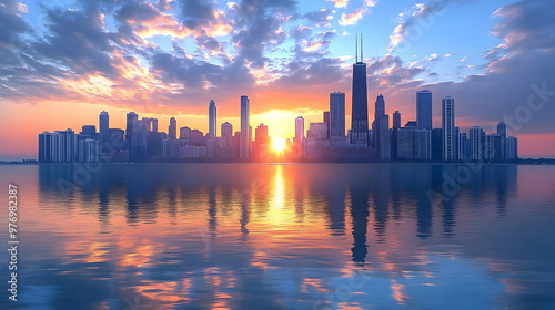 A stunning sunrise over the...