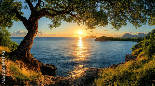 A stunning sunset over the ...
