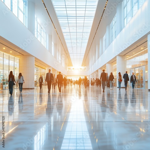 Modern Business Center With Natural Sunlight Showcase of Sustainable Design and Commuter Access photo