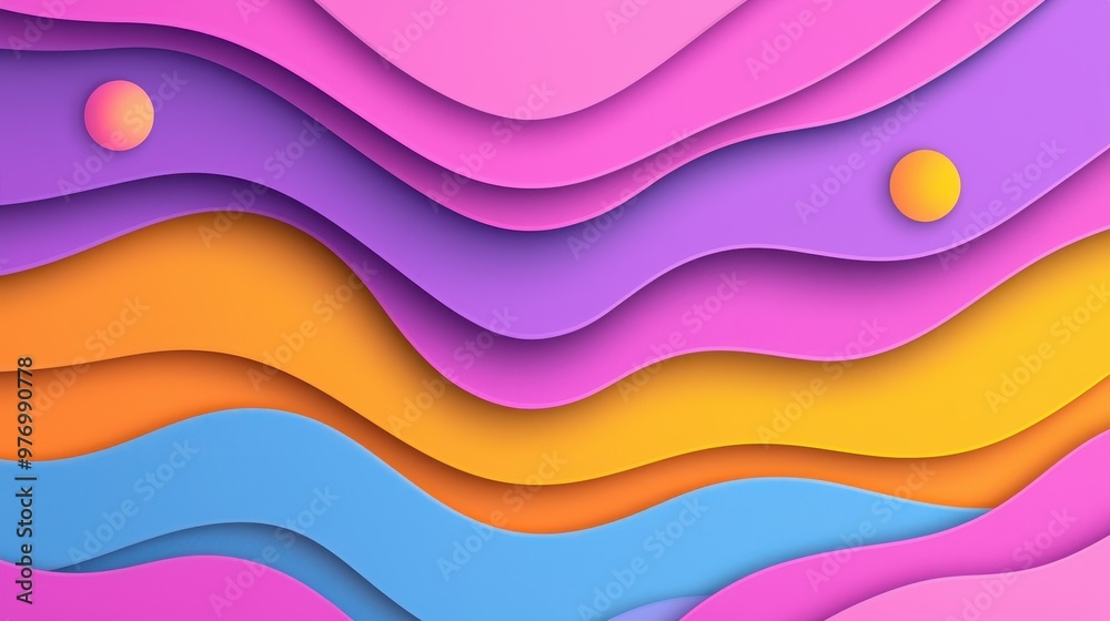 Abstract Colorful Paper Cut Background Abstract Colorful Paper Cut Background