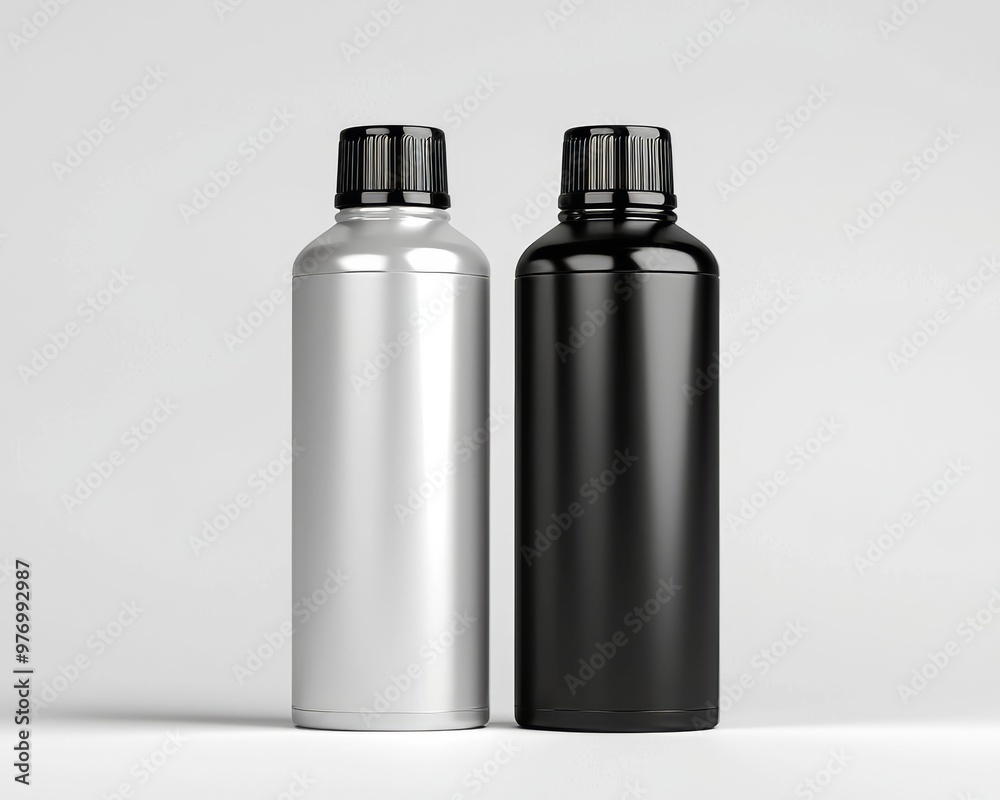 Mockup template for antiperspirant spray with an aerosol deodorant on an isolated white background, in 3D Mockup template for antiperspirant spray with an aerosol deodorant on an isolated white background, in 3D