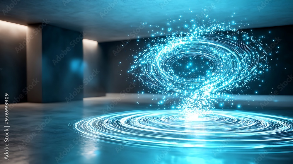 Fototapeta premium Cutting-Edge Quantum Teleportation Experiment with Entangled Photons in Laboratory Setup